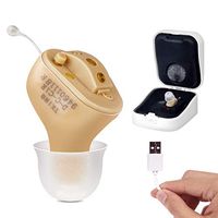 TKING Mini Hearing Amplifier, Sound Amplifier, Invisible in Ear Canal,Digital Noise Reduction Feedback Cancelling,Button Volume Control (for Right Ear)