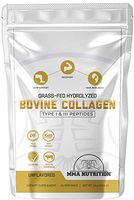 Organic Grass-Fed Hydrolyzed Bovine Collagen 16 oz - Hair, Skin, Nails and Joint Support - Pasture Raised, Soy Free, Non-GMO, Type I and III Peptides