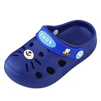 Rishine Sandals for 6M-5 Years Old Kids,Baby Toddler Boys Girls Home Slippers Cartoon Cat Floor Casual Shoes Dark Blue