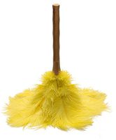 AVIAN COLOR FEATHER DUSTER. (Yellow)