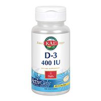 KAL D-3 400 IU Softgels, 100 Count