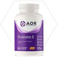 AOR, Probiotic 3, Digestive Aid for a Healthy Gastrointestinal Tract, Gut Flora and Immune Response, Dietary Supplement, 45 Servings (90 Capsules)