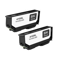 Amsahr E-T4100XL Epson Expression T410XL020 Xp-630 830 Remanufactured Replacement Ink Cartridges with Two Black Cartridges Ink