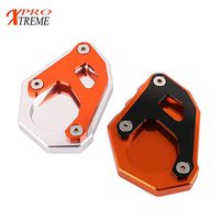 Frames & Fittings Motorbike Foot Pad Side Stand Kickstand Support Plate Parts for KTM Adventure 1050 1090 Super Adventure/R 1190 1290 2017 - (Color: Silver)