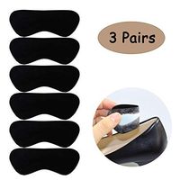 Heel Grips Pads Liner for Loose Shoes,Leather High Heel Pads for Shoes Too Big,High Heel Inserts for Women Men Anti Slip Blister, High Heel Insoles,3 Pairs (1, Thicker)