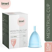 InWi Menstrual Cup Small - Reusable Period Cup - Best Alternative to Sanitary Napkins, Pads and Tampons