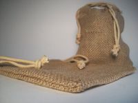 Set of 10 - 5" x 6" Natural Burlap Bag - Wedding Birthday Party Favors Baby Shower Western Rustic