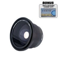 .42x HD Super Wide Angle Panoramic Macro Fisheye Lens For The Canon VIXIA HF S10, HF S100 Flash Memory Camcorders