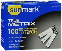 Sunmark True Metrix Self Monitoring Blood Glucose Test Strips - 100 strips, Pack of 2