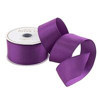 Caspari Solid Purple Satin Ribbon - 27 Foot Spool