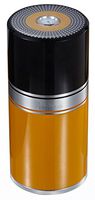 Personalized Big Joe Black & Yellow 7 Cigar Travel Humidor - Free Engraving (Old English)