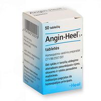 Heel AnginS N50 - Homeopathic Remedy to Relieve Severe Swallowing Pain, Acute and Chronic Inflammation of The Pharynx and Tonsils - 50 Tablets