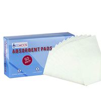 Super Absorbent Pads, Disposable and Eco-Friendly, 50 Pack - Leak-Proof, Biodegradable Commode Liner Pad with Odor Reduction for Elderly, Disabled, Nurses - Premium Bedside Commode Supplies