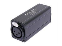 Neutrik NA2F-D0B-TX -XLR Female to RCA/Phono Socket, Black