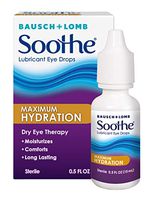 Bausch + Lomb Soothe Dry Eye Drops, Maximum Hydration Lubricant Eye Drops, 15 ml, 0.50 Fluid Ounce