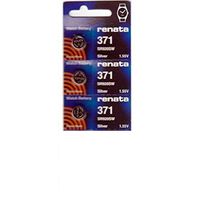 Renata Watch Battery Swiss Made Renata 371 or SR 920 SW 1.5 V (3 Batteries, 371 or SR 920 SW)