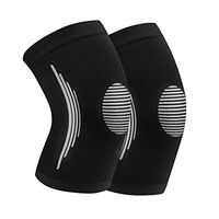 Slendima 1Pc Knee Pad Training Brace Support Guard Football Basketball Elastic Sport Gym Exercise Knee Protector Grey M