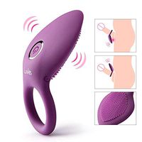 Male Longer Lasting Vib~ratór Éjaculation Lock Ring Tongue Clítoris Testis Stímulate Toys for Man/Couple 10 Speeds
