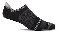 Sockwell Men's Pacer Ultra Light Micro with Firm Run Support Socks, Black, Medium/Large