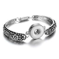 Silver Magnetic Bangle Bracelet Drill Fit 18mm Noosa Snaps Button SLG03 Cute Charm Fashion Charms Cheap Jewerly Best Good Bangles