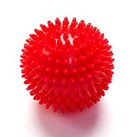 Lana Deep Tissue Massage Ball, Spiked Yoga Fitness Ball Foot Sole Fitness Yoga Massage Player Palm Muscle Relaxation Hedgehog Ball (Color : Red)