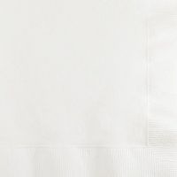 Club Pack of 1200 Premium 2-Ply Classic Dove White Disposable Beverage Napkins 5"