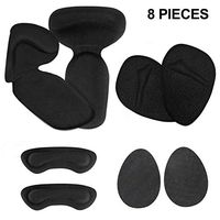 High Heel Pads, High Heel Inserts Heel Grips Anti Slip Shoe Cushion Ball of Foot Insoles High Heel Liner Heel Snugs for Women - Blister Prevention & Improve Shoes Too Big 8 pcs (Black)