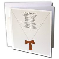 3dRose Set of 12 Greeting Cards, The prayer of Saint Francis (gc_110053_2)
