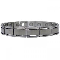 Magnetic Therapy Bracelet Square Link Silver