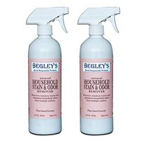 Begley's Natural Household Stain & Odor Remover - 24 oz - Environmentally Responsible Plant-Based Formula, Cleans Tile, Wood, Carpet, and Upholstery - 2 Pack