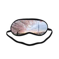 All Polyester Tokyo Tower Sign Building Travel Sleeping Eye Masks&Blindfold by Simple Health with Elastic Strap&Headband for Adult Girls Kids and for Home Travel