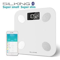 SILKING Digital Body Weight Bluetooth Fat Scale BMI Bathroom Monitors Up to 400 LB, with iOS & Android APP Smart Composition Measure for Body Weight