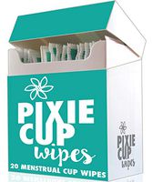 Pixie Menstrual Cup Portable Toilet Paper Wipes - The Best Wipes for Any Period Cup Hands Down - 100% Alcohol Free - Biodegradable - Flushable