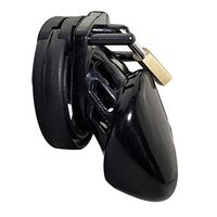 a-YUEYUE Soft Cage Device with 5 Rings Lock and Keys for Men, 4 Colors Optional