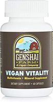 Genshai Farm Vegan Multivitamin for Men and Women, 60 Small Capsules - Daily Vitamin with Iron, Calcium, Vitamin A, C, D - Minerals Biotin, Selenium, Chromium for Vegans, Vegetarians, Easy to Swallow