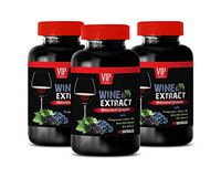 Brain Health multivitamin - Wine Extract ANTIOXIDANT Complex - grapeseed Extract Capsules - 3 Bottles 180 Capsules