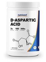 Nutricost D-Aspartic Acid (DAA) Powder 300G - Pure D Aspartic Acid