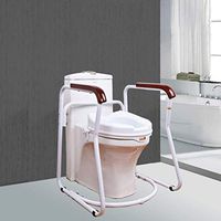 Toilet Safety Rail - Bathroom Safety Assist with Grab Bars and Padded Handrails for Elderly, Disabled, Handicapped Fit Any Toilet