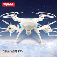 2015 New Version Syma X8W WiFi Real Time Video 2.4G 4ch 6 Axis Venture with 2MP Wide Angle FPV Camera RC Quadcopter RTF