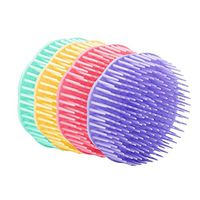 Shampoo Scalp Massage Brush,4 pack Assorted Colors (Random color)