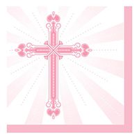 Creative Converting 662218 Paper Lunch Napkins, Pink