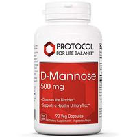 Protocol For Life Balance - D-Mannose 500 mg - Supports a Healthy Urinary, Gastrointestinal (GI) Tract and Digestive System, Helps Cleans and Detoxify Your Body - 90 Veg Capsules