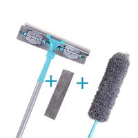 Squeegee Window Cleaning Squeegee Scratch Brush Combination Adjustable Angle For Floor Mirror Car Window Glass Cleane(2 Pad) (Size : 350cm)