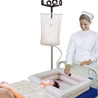 Inflatable Shampoo Bowl with Overhead Shower and Water Bag 4 Gallons (30lbs), Portable Shampoo Basin for Bedside for Elderly, Disabled, Pregnant, Injured, Bedridden, Handicapped, Wash Hair in Bed