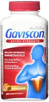 Gaviscon Extra Strength Butterscotch Antacid Tablets 60 Count