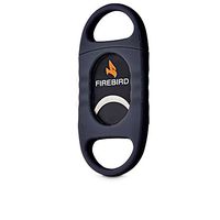Colibri Firebird Nighthawk Quality Cigar Cutter Double Blade 60 Ring Gauge (BLACK)