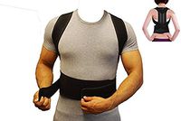 Brand New Double Pull Lumbar Lower Back Support Brace Exercise Belt Back Support Posture Correction Adjustable (S:Waist Length fits 27.5-33.4", Black) (L)