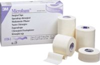 3M Healthcare Microfoam Hypoallergenic Elastic Foam Surgical Tape 3" x 5-1/2 yds (Stretched), Highly Conformable, Water Resistant, Latex-free (Roll of 1 Each)