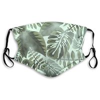 Tropical Leaf Dust Mask Mouth Cover Mask Dust-Proof Anti-Haze Earloop Face Mask