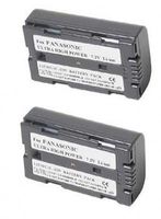 2 Batteries for Panasonic CGR-D08A, Panasonic CGR-D08A/1B, Panasonic CGR-D08R, Panasonic CGR-D08S, Panasonic CGR-D08SE/1B